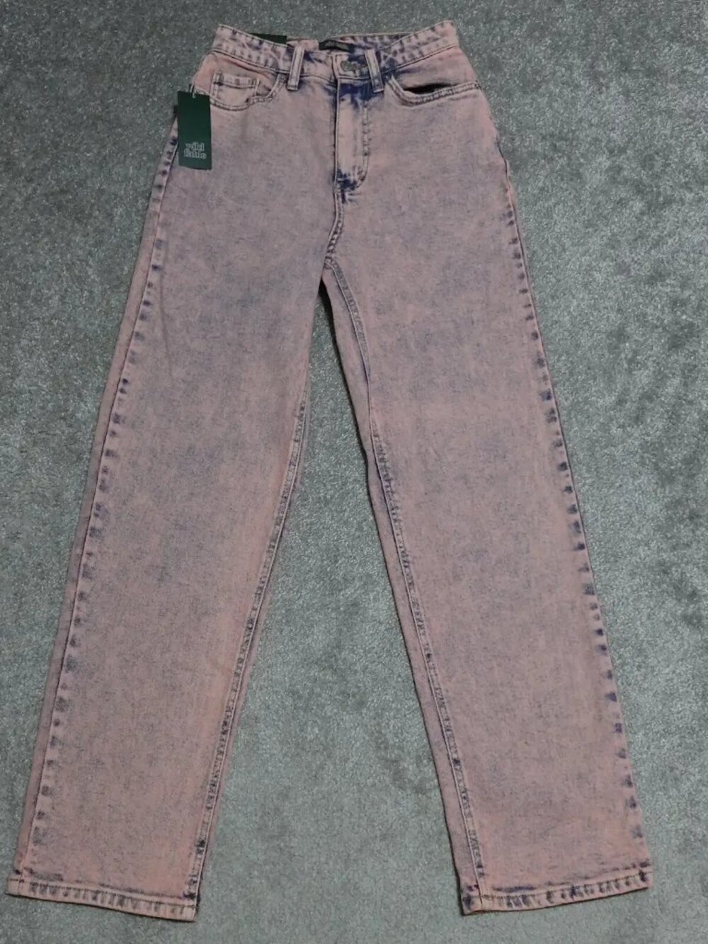 Wild Fable 90's Relaxed Straight Jeans Women's Size 00 Blue Rose Wash Casual
